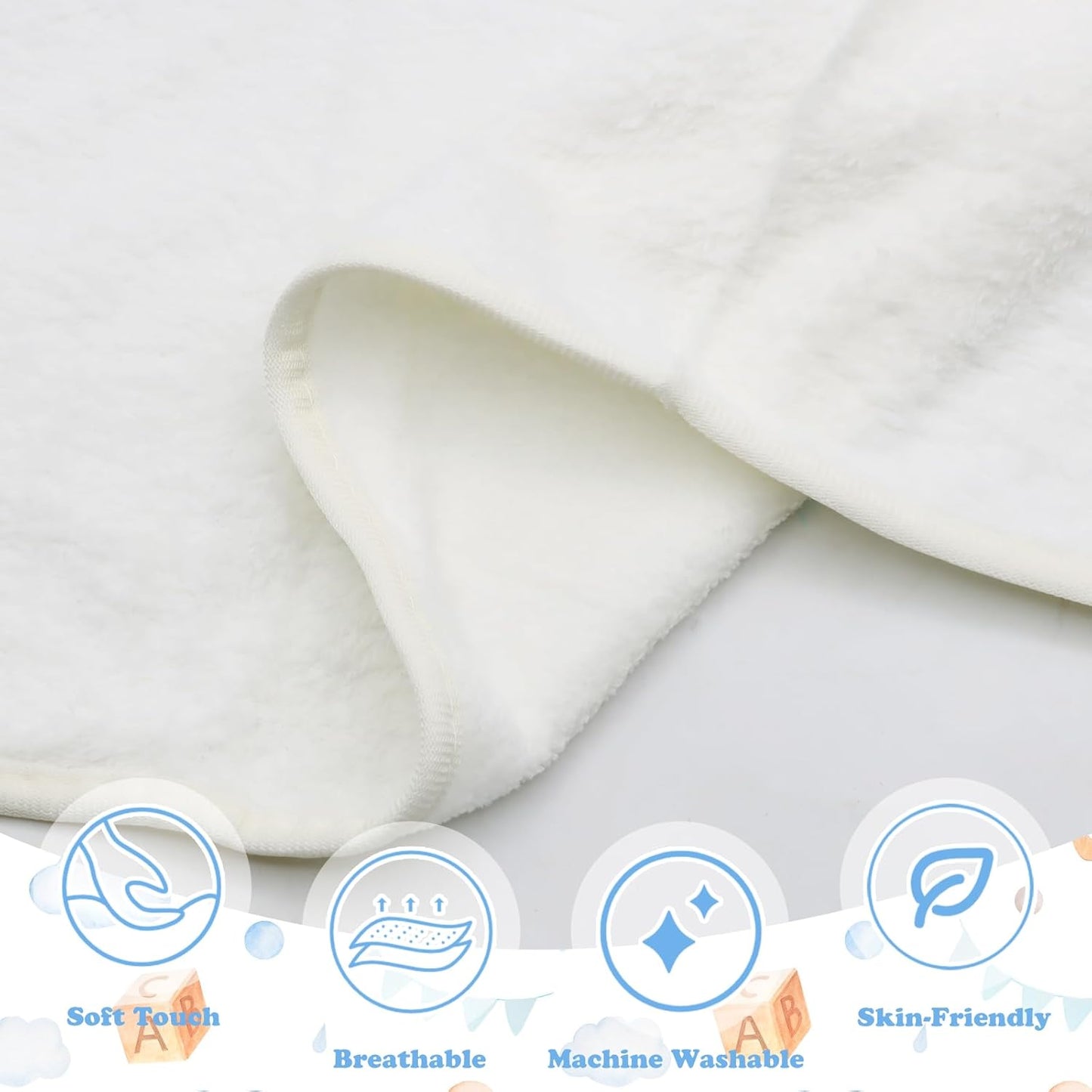 2 PCS Baby Hooded Towels Newborn, 80*80 CM Hooded Baby Towel Girl Boy, Ultra Soft Hooded Bath Towel for Baby, Absorbent Newborn Essentials Baby Bath Towel, Baby Towels with 30*40 CM Storage Bag