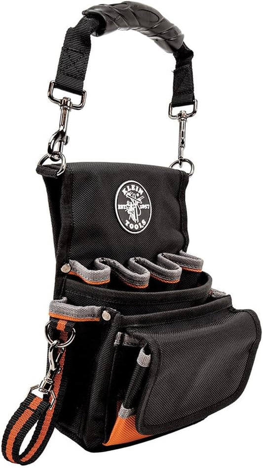 5242 Tool Pouch, Tradesman Pro Tool Pouch with Electrical Tape Thong, Reinforced Bottom, 9 Pockets